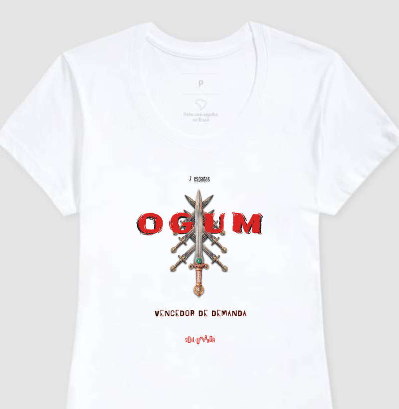 camiseta OGUM vencedor de demanda feminina