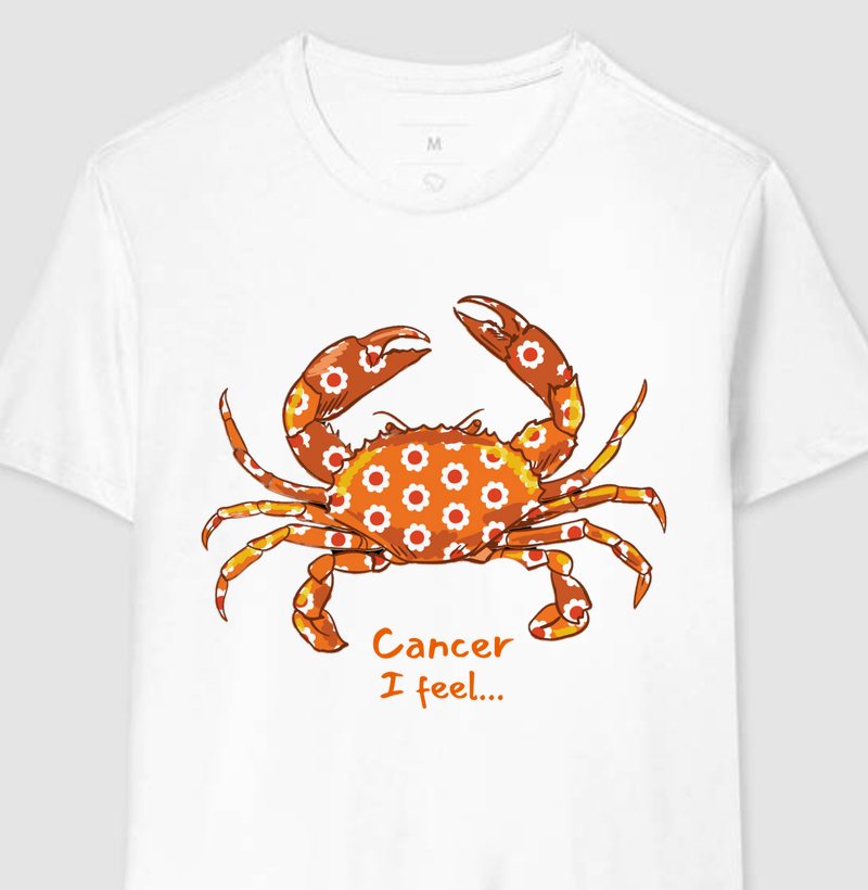 Camiseta Cancer (feminina e masculina)