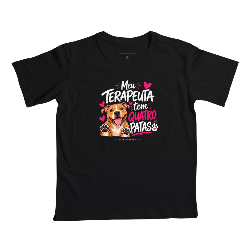 MEU TERAPEUTA TEM 4 PATAS - Camiseta Infantil