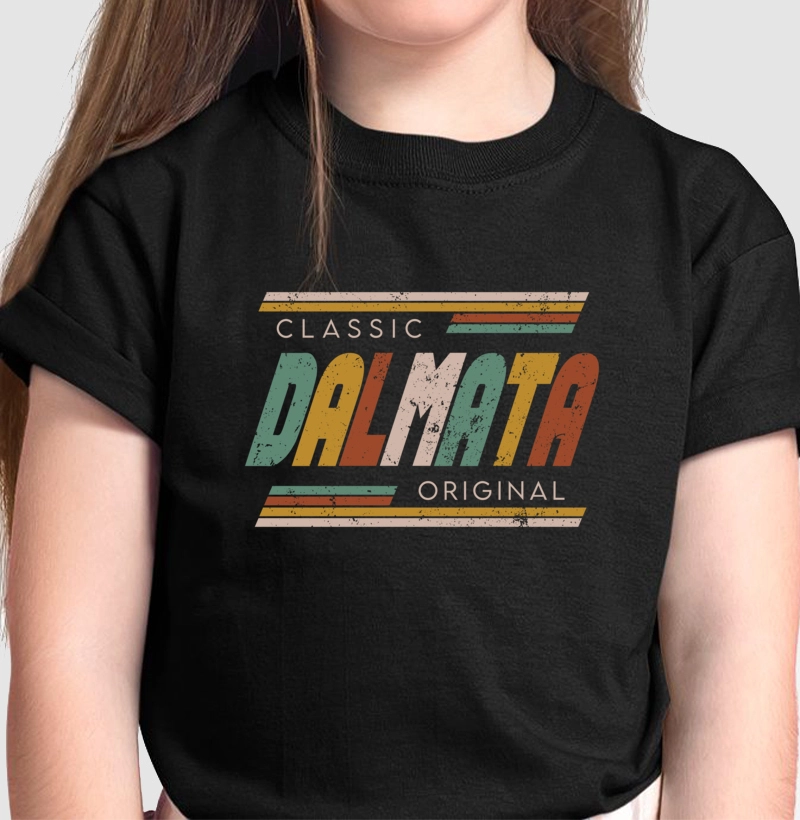 Camiseta Infantil Dalmata Vintage