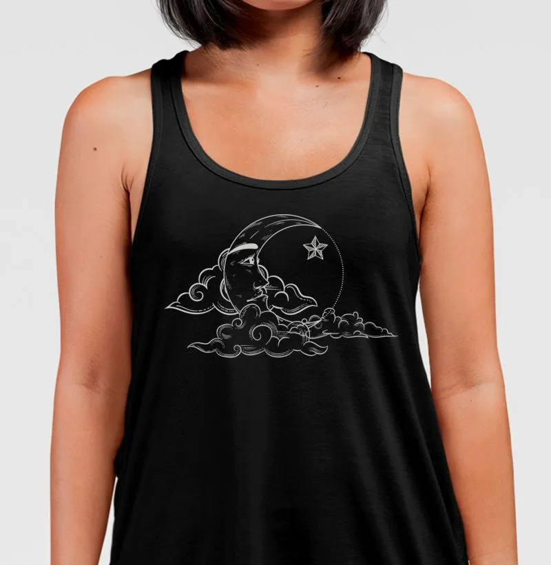 Regata Feminina Lua e Estrela