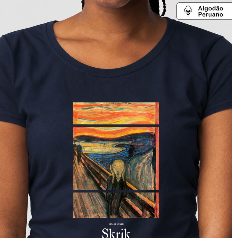 O Grito Edvard Munch Algodão Peruano