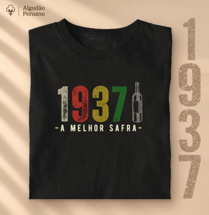 Camiseta A Melhor Safra 1937 - Camiseta Algodão Peruano