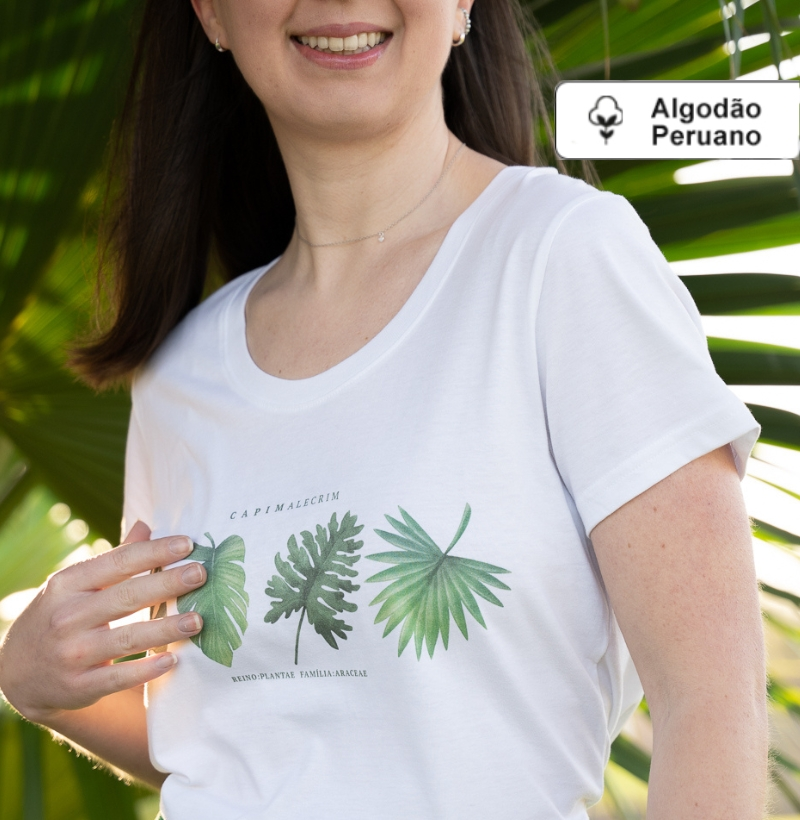T-shirt Araceae -  Algodão Peruano 