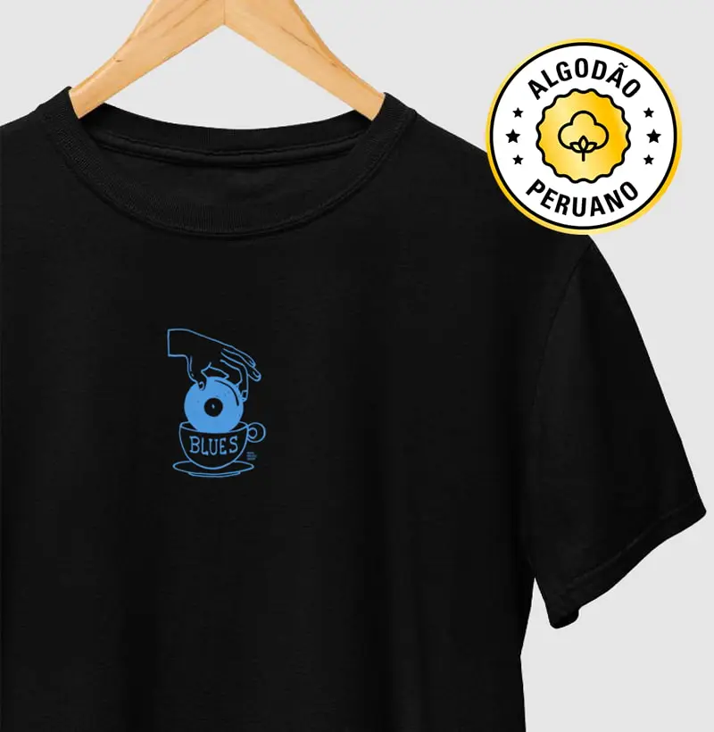 Blues - Coffee Break - Camiseta Algodão Peruano