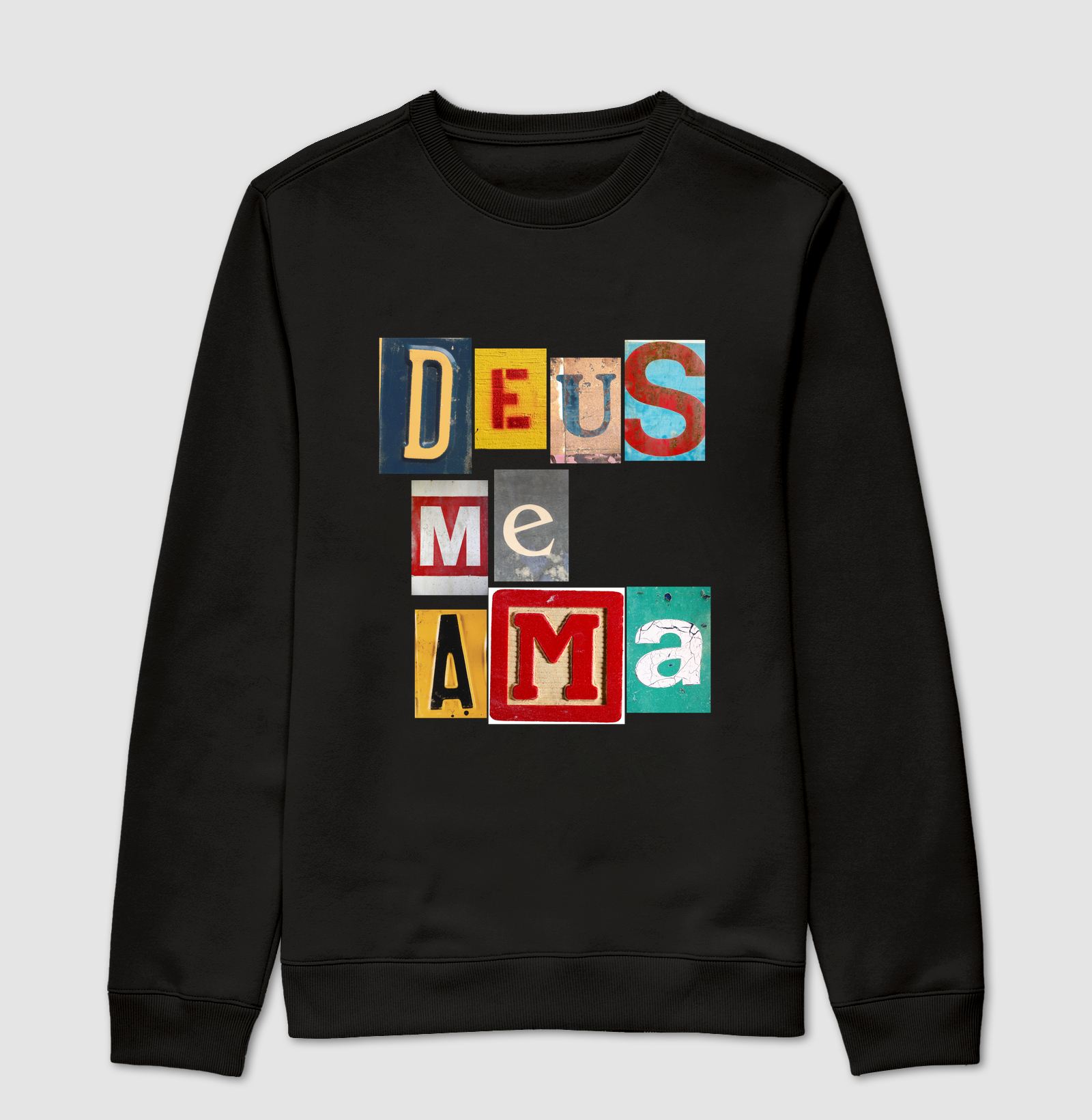 Suéter Moletom Cristão Deus Me Ama