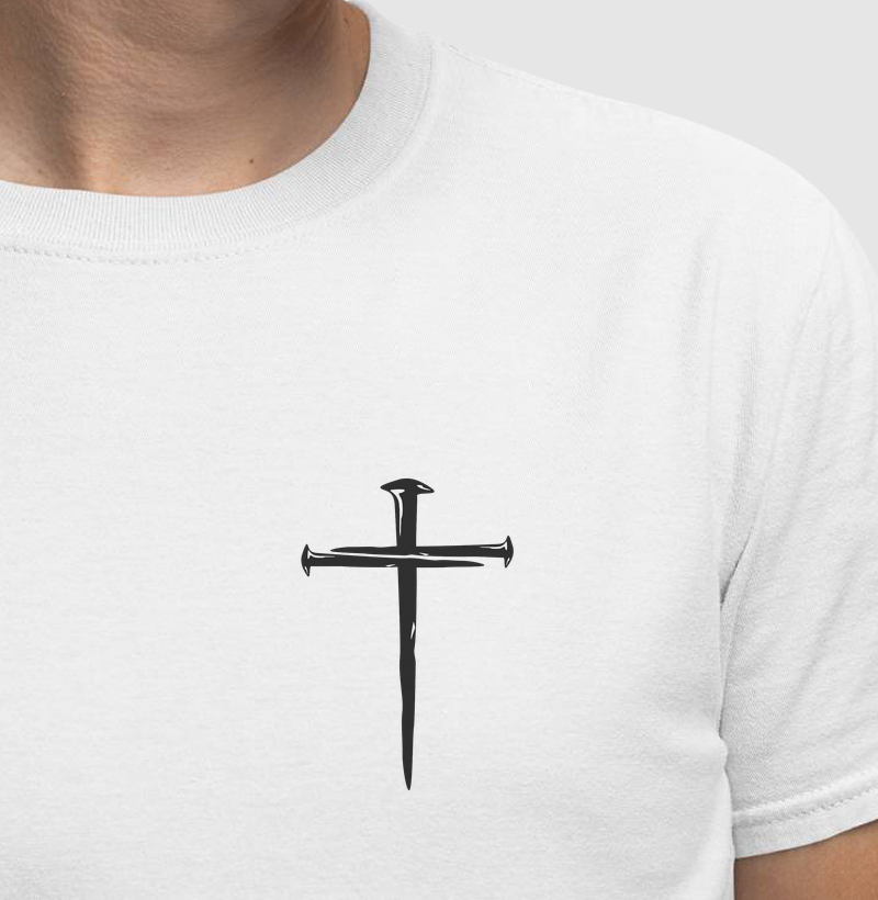 Camiseta Cruz de 3 Pregos – Amor que se entregou por inteiro
