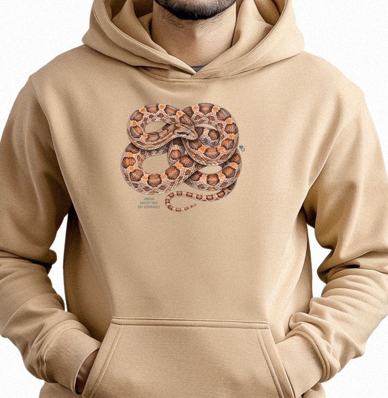 Répteis - Jibóia-arco-íris do Cerrado - Moletom Hoodie