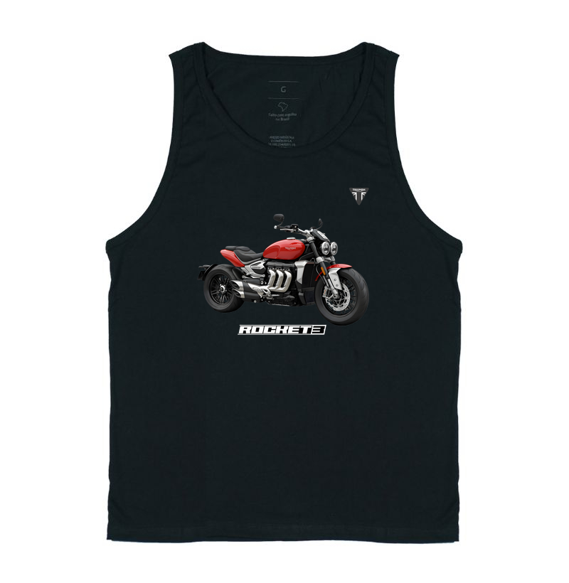 Regata Triumph Rocket 3 vermelha