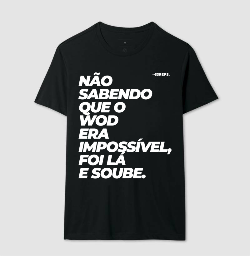 Não sabendo que era impossível