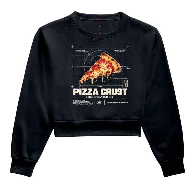 Pizza Crust Organic Fuel - Cropped Moletom