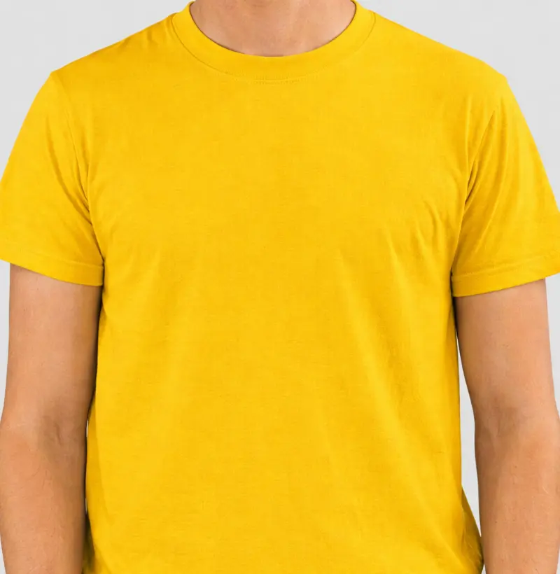 Camiseta Básica Lisa Amarela | Candwell 