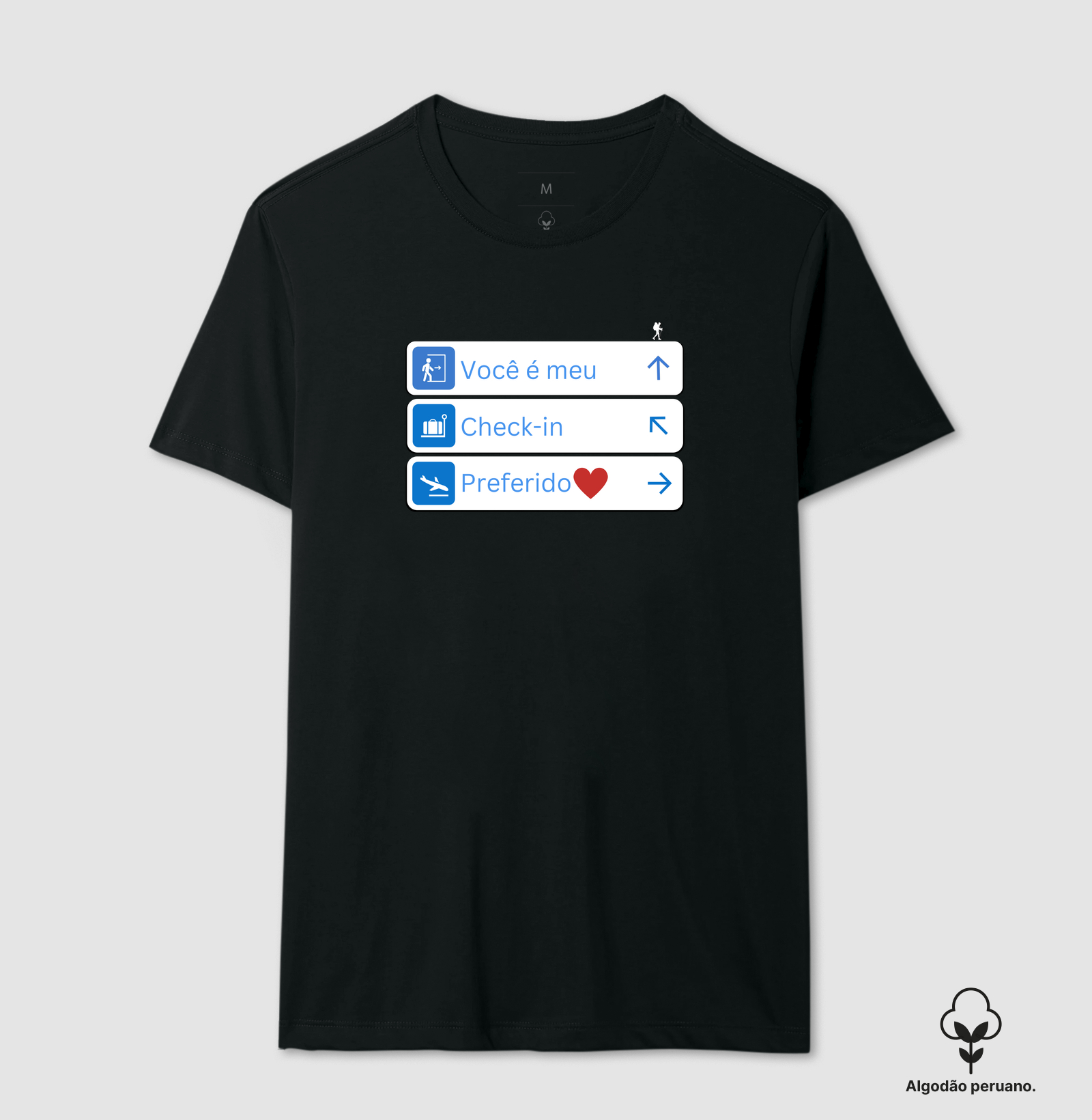 Camiseta Estampa Você é Meu Check-in Preferido | Excursionista
