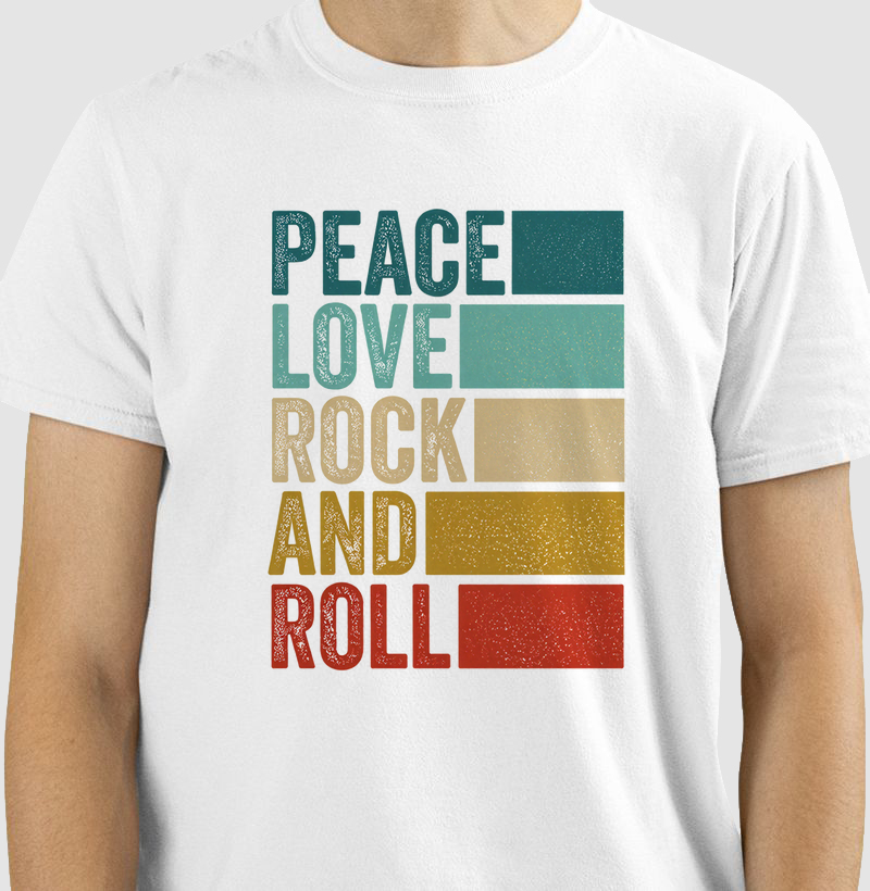 camiseta-rock-peace-love-rock-and-roll-vintage