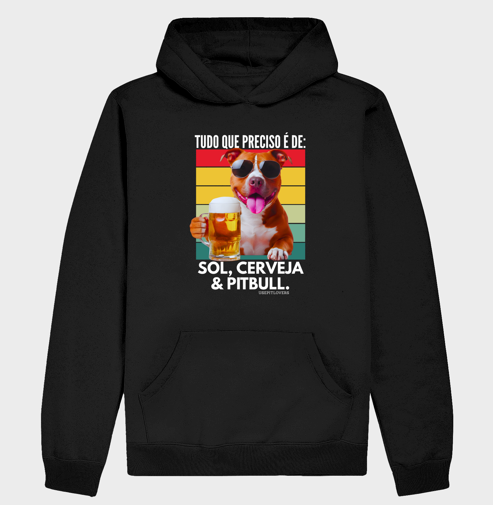 TUDO QUE EU PRECISO É DE: SOL, CERVEJA E PIT BULL.