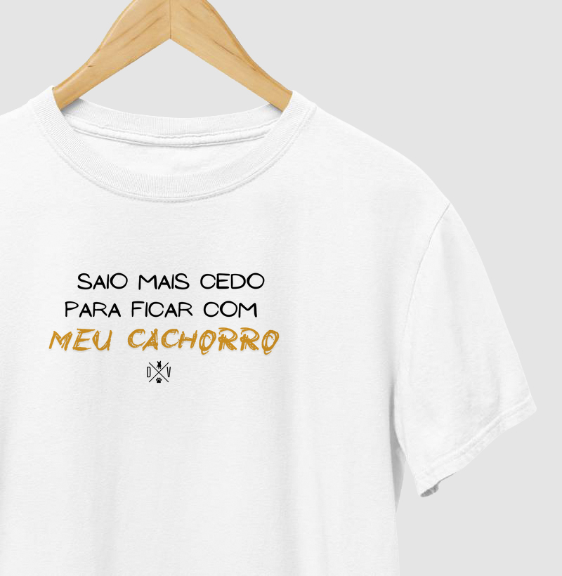 Saio mais cedo para ficar com meu cachorro