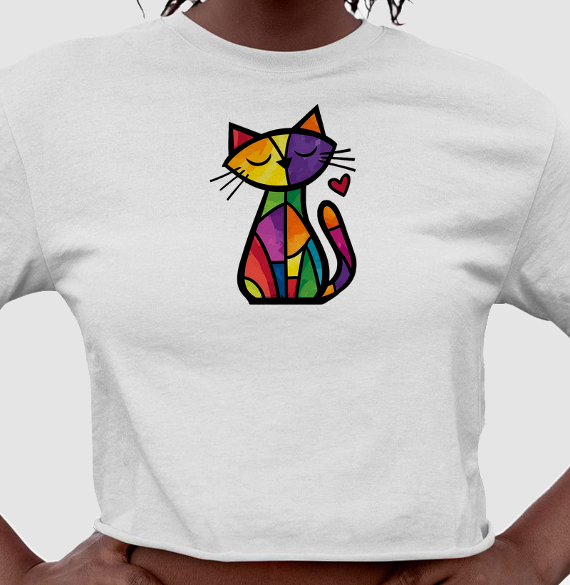 Gato Colorido - Cropped
