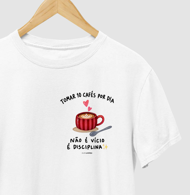 Camiseta 10 Cafés por Dia (estampa P)