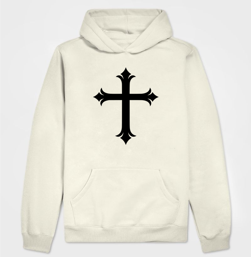 Hoodie Moletom Cruz Sagrada - Hoodie Moletom