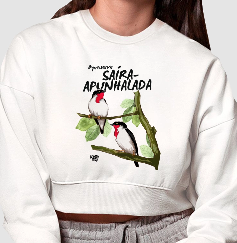 Moletom Saíra-apunhalada - Cropped