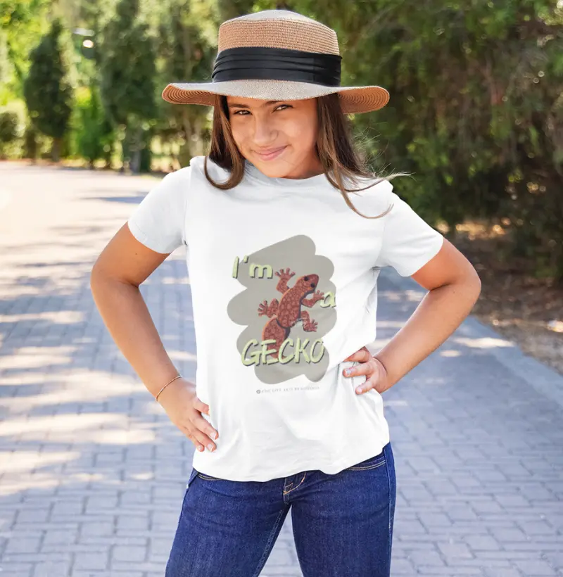 Camiseta Infantil Gecko by Giovanna Camargo