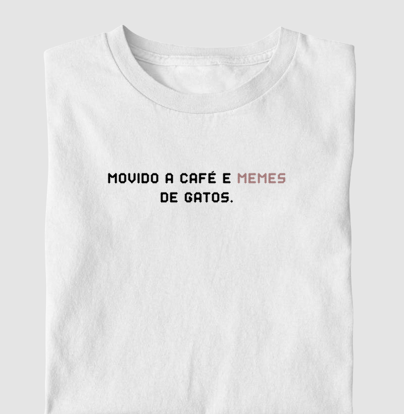 Movido a Café e memes de gatos.
