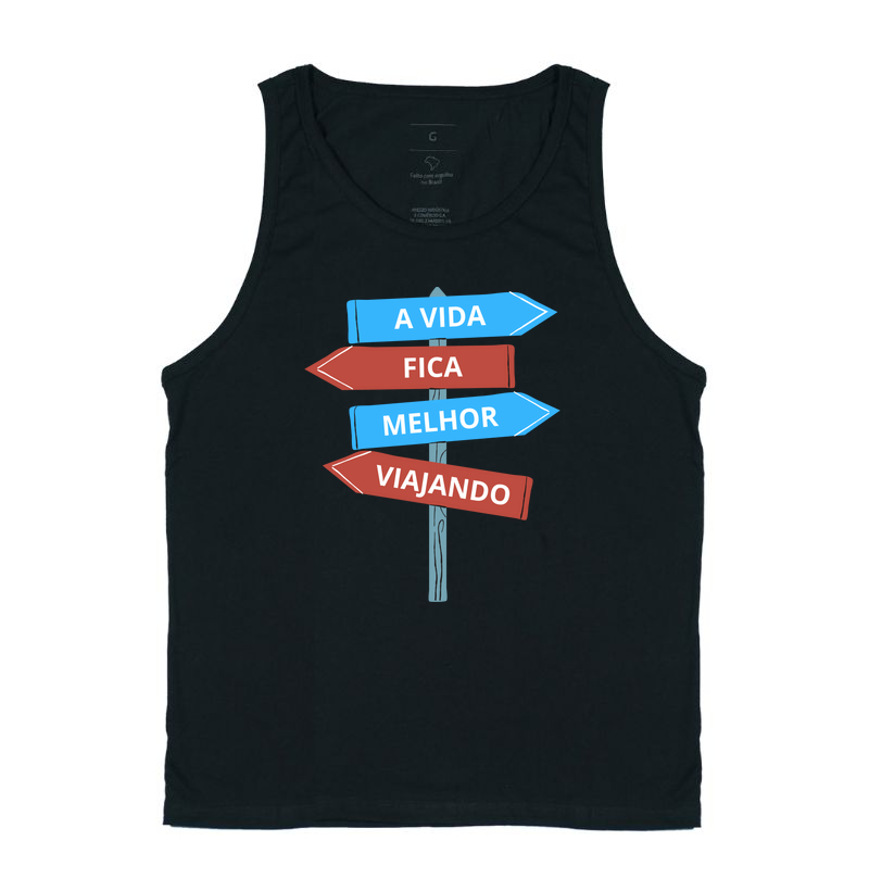 Camiseta Placa Viagem - A vida ...