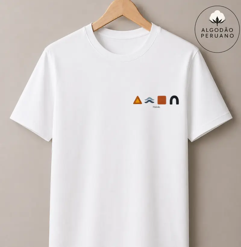 Camiseta Algodão Peruano A Síntese - Coleção Elementos