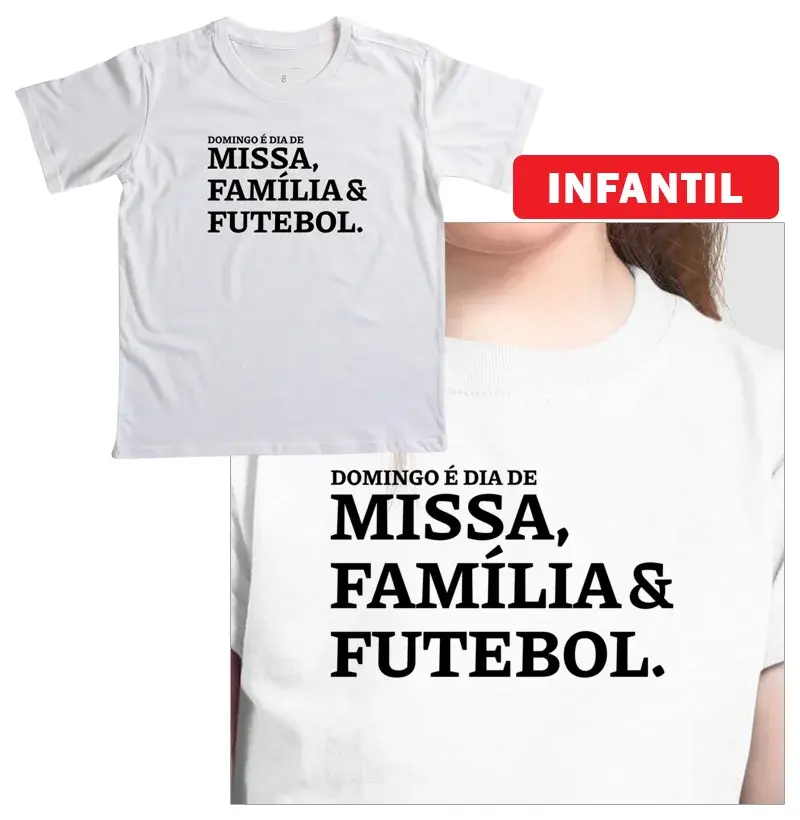Missa, Família e Futebol Escrita - Infantil