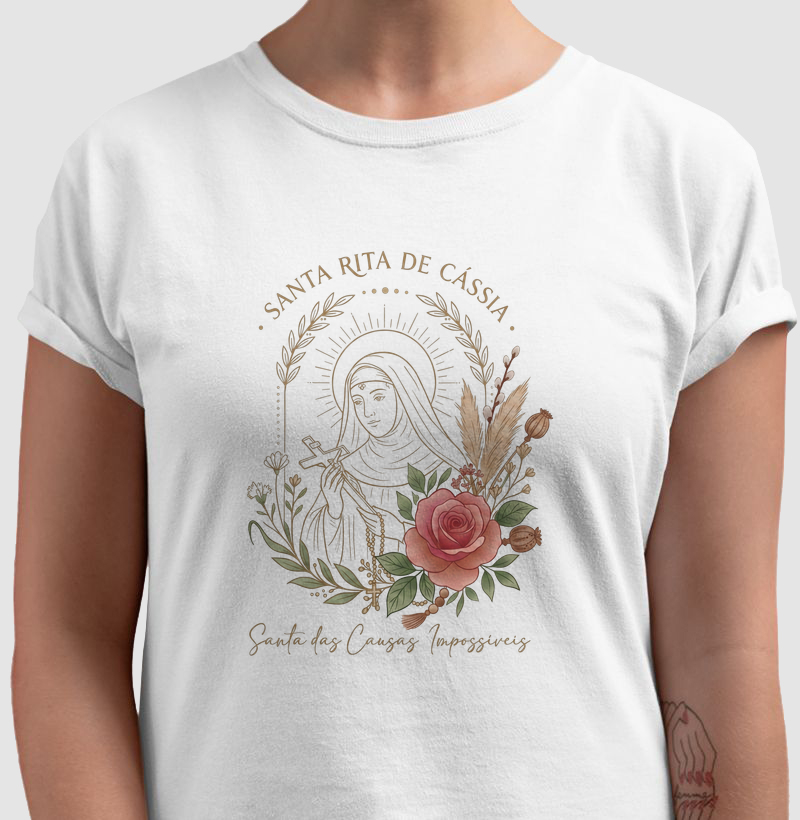 Santa RIta estilo Boho (camiseta)