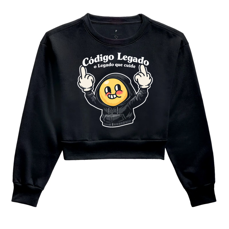 Código Legado, o Legado que cuide - Cropped Moletom