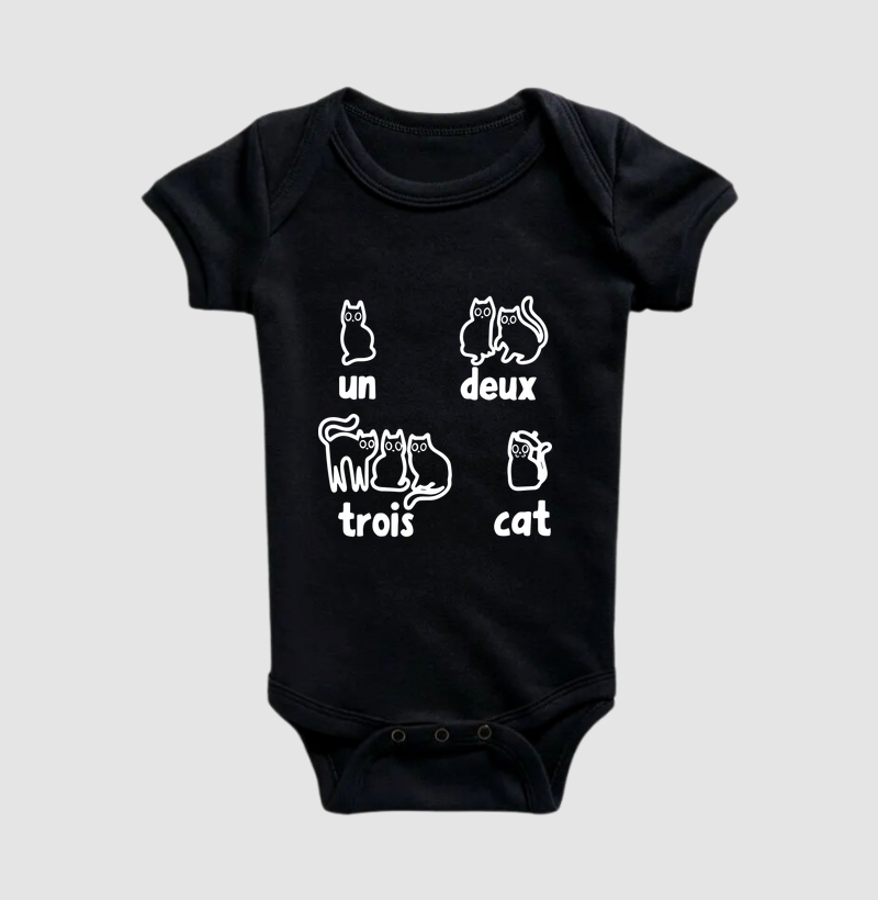 un deux trois cat - Body Infantil