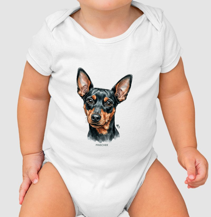Cães - Pinscher - Body Infantil
