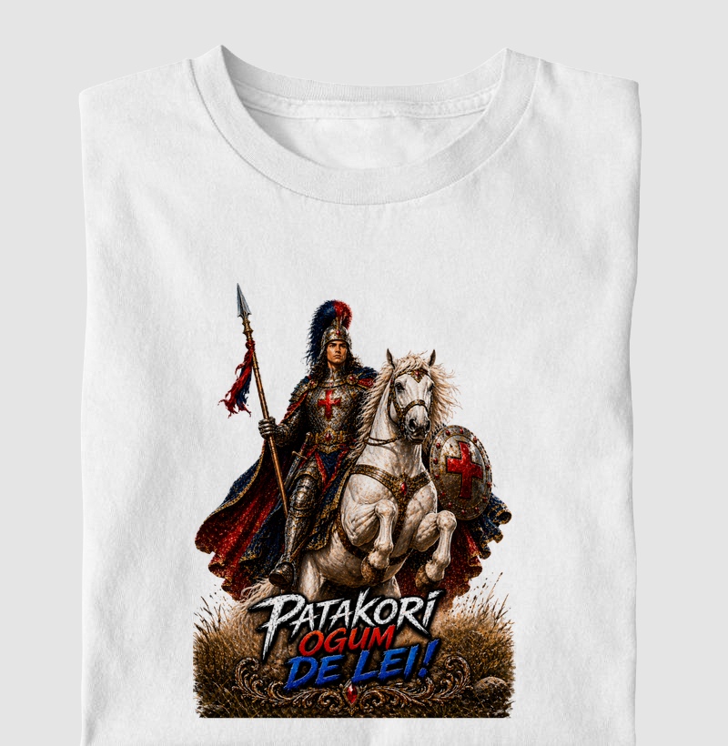 Camiseta Ogum de Lei: A Força da Justiça e da Ordem