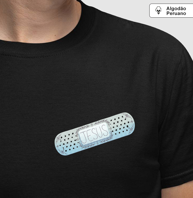 Camiseta Algodão Peruano Curativo Jesus