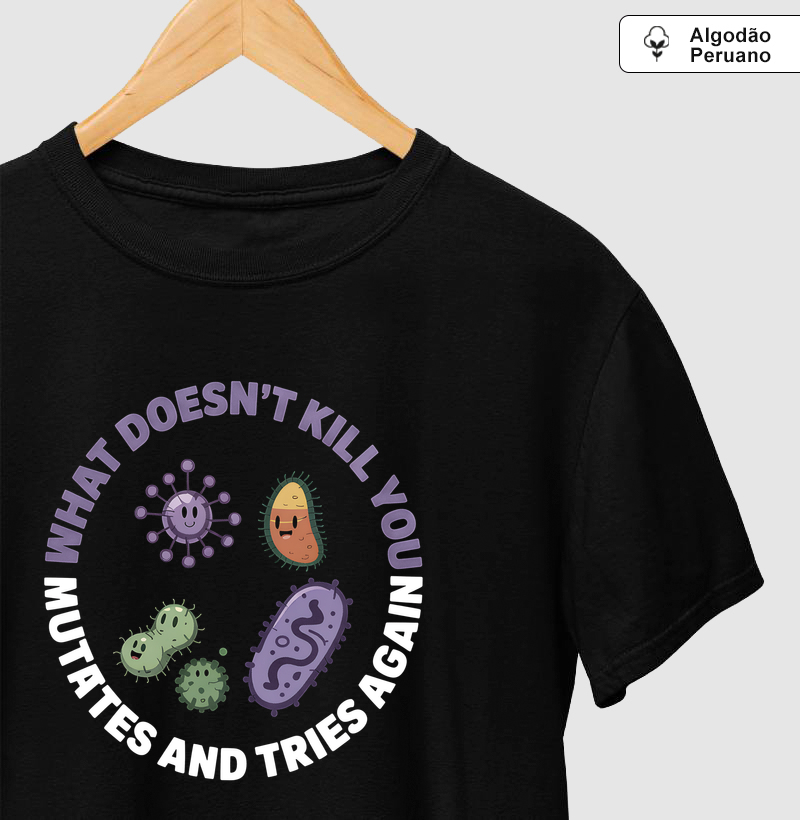 Camiseta Algodão Peruano Mutação Persistente