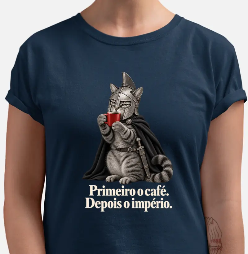 Camiseta Primeiro o Café