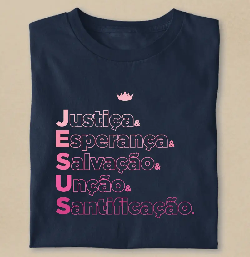Acrônimo - JESUS - Rosa Gradiente