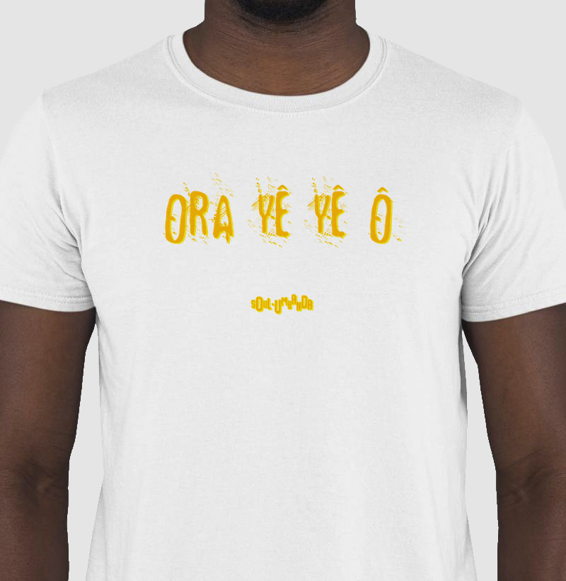 camiseta OXUM saudação masculina