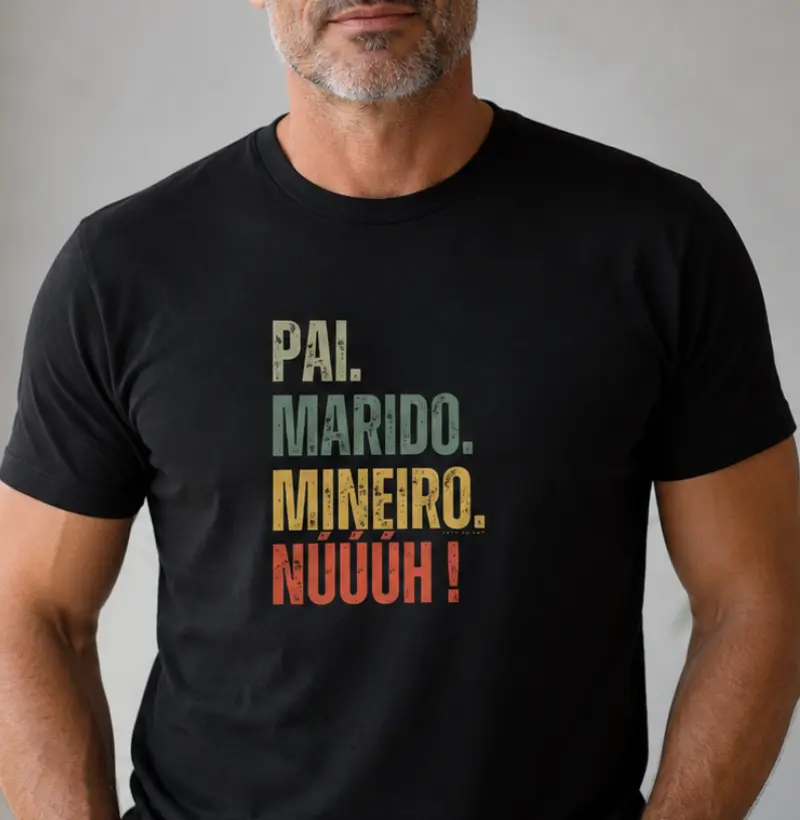 Camiseta Pai Marido Mineiro | Tripla Identidade