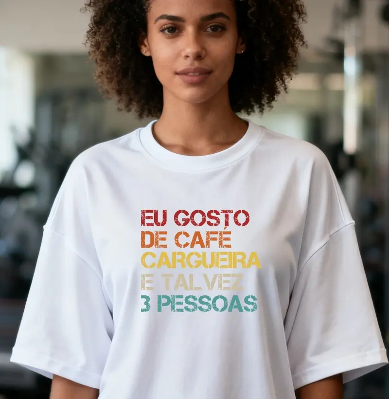 Camiseta Oversized Alma Outdoor | Café, Cargueira & Pouca Gente