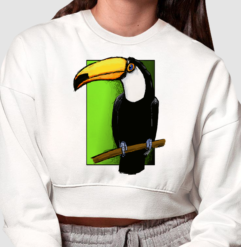 Cropped Moletom O Tucano