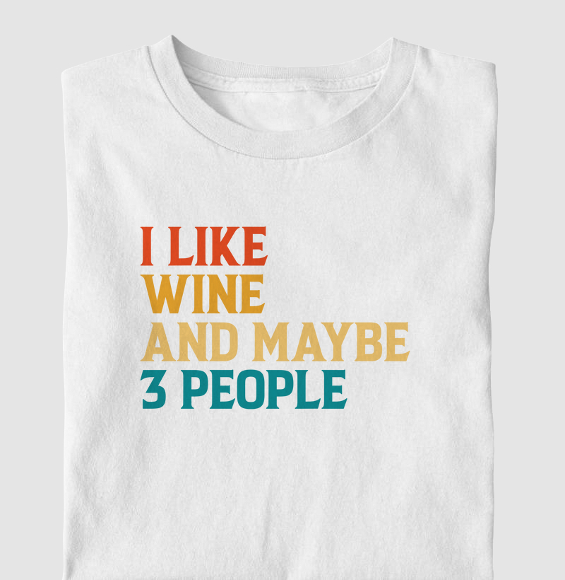 Camiseta I Like Wine