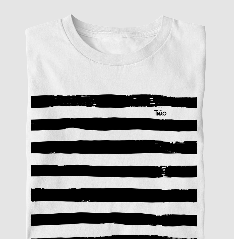 Camiseta Listras Alvinegras