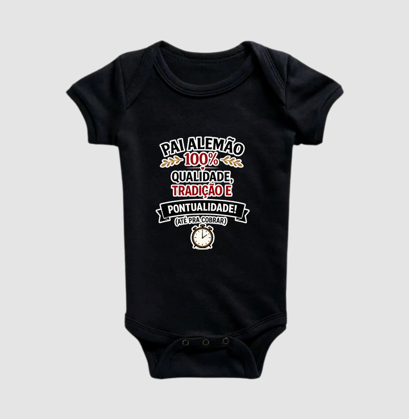 Pai Alemão 100% - Body Infantil