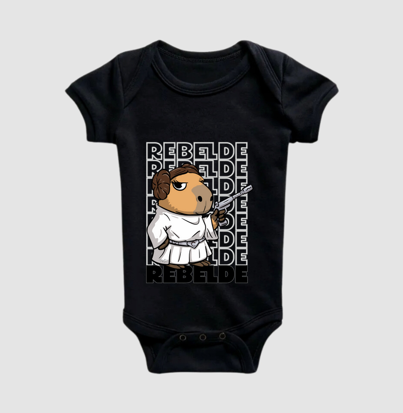 Camiseta Capivara Princesa - Body Infantil