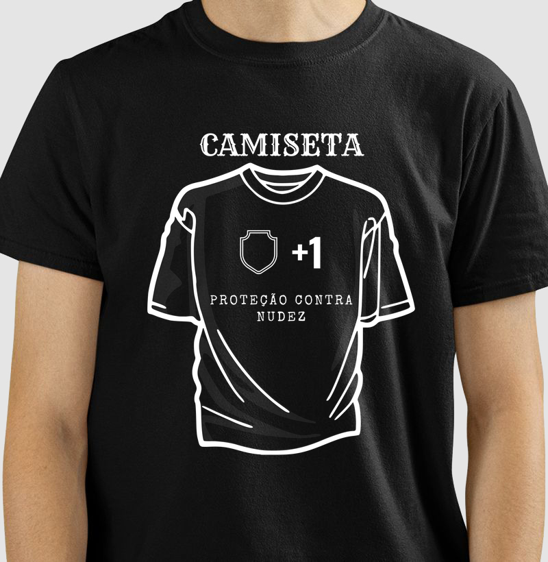 Camiseta - Proteção contra nudez