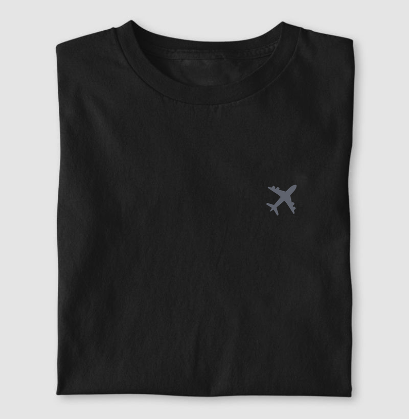 Viajante Minimalista - avião cinza