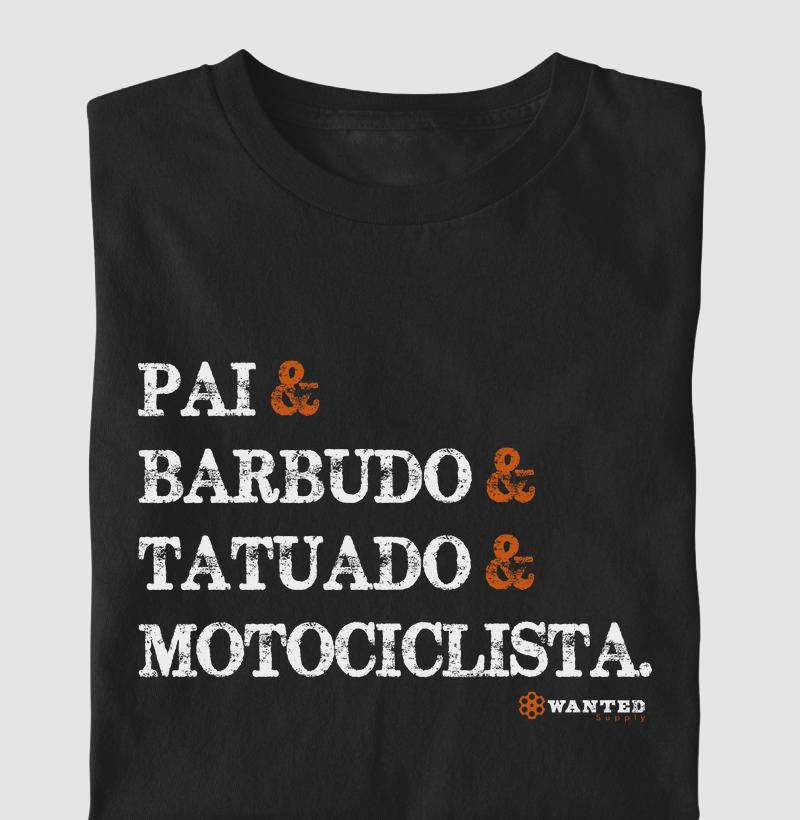 Pai, Barbudo, Tatuado, Motociclista