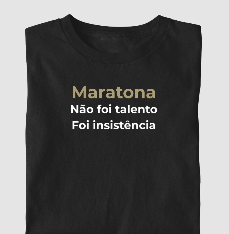 Maratona - Não foi talento foi insistência